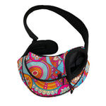 Retro Bohemian Mandala Pattern Print Pet Sling Carrier