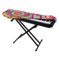 Retro Bohemian Mandala Pattern Print Piano Keyboard Cover