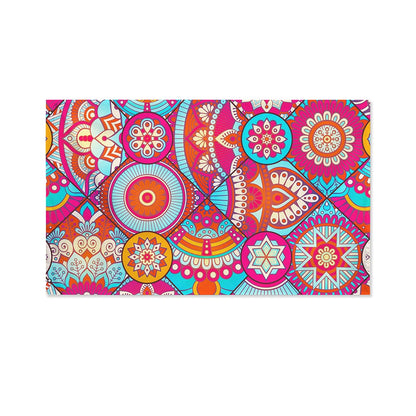Retro Bohemian Mandala Pattern Print Polyester Flag