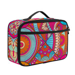 Retro Bohemian Mandala Pattern Print Portable Lunch Bag