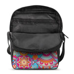 Retro Bohemian Mandala Pattern Print Rectangular Crossbody Bag