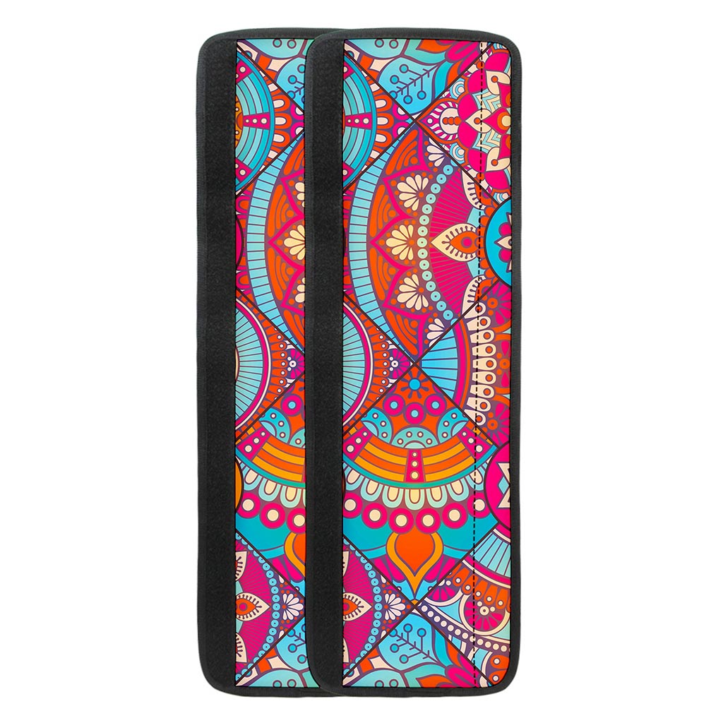 Retro Bohemian Mandala Pattern Print Refrigerator Handle Covers