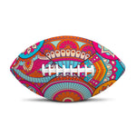 Retro Bohemian Mandala Pattern Print Rugby Ball