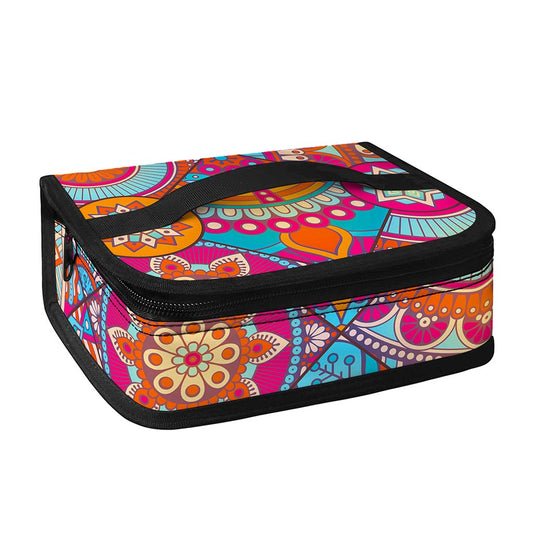 Retro Bohemian Mandala Pattern Print Small Lunch Bag