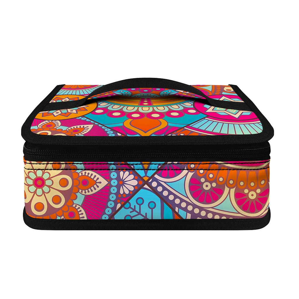 Retro Bohemian Mandala Pattern Print Small Lunch Bag