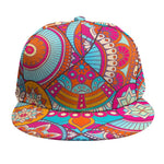 Retro Bohemian Mandala Pattern Print Snapback Cap