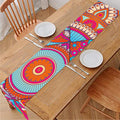 Retro Bohemian Mandala Pattern Print Table Runner