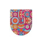 Retro Bohemian Mandala Pattern Print Toilet Lid Cover