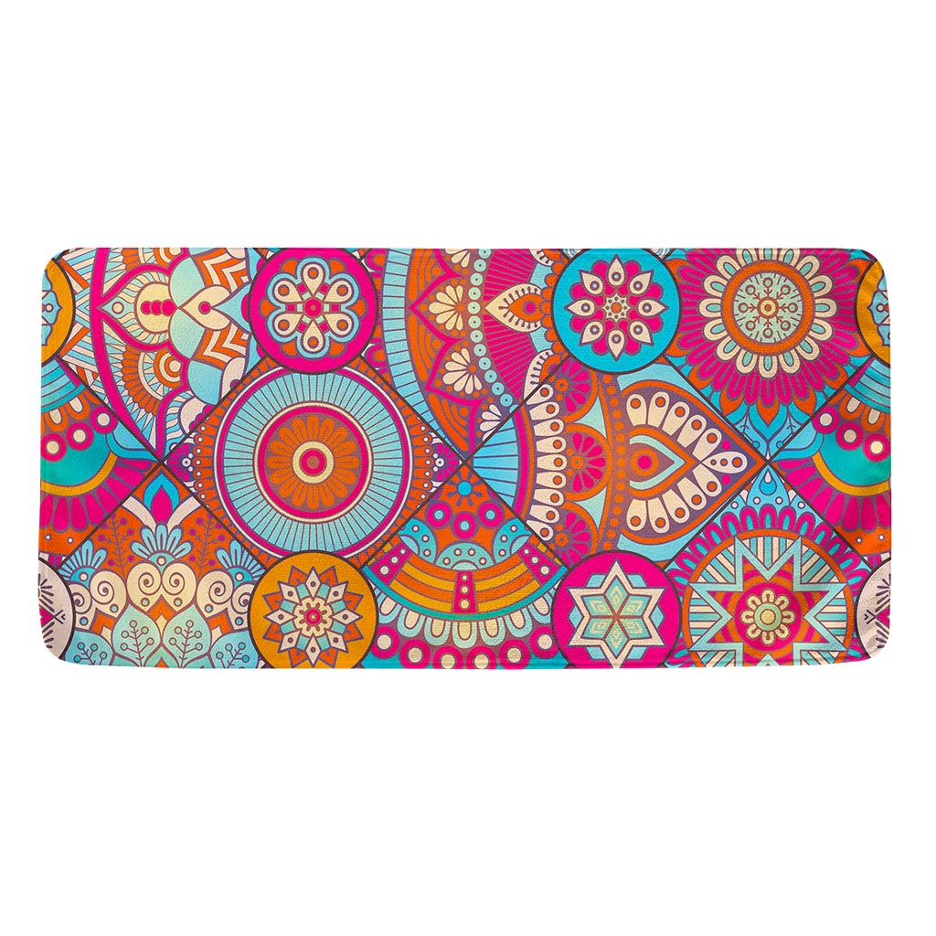Retro Bohemian Mandala Pattern Print Towel