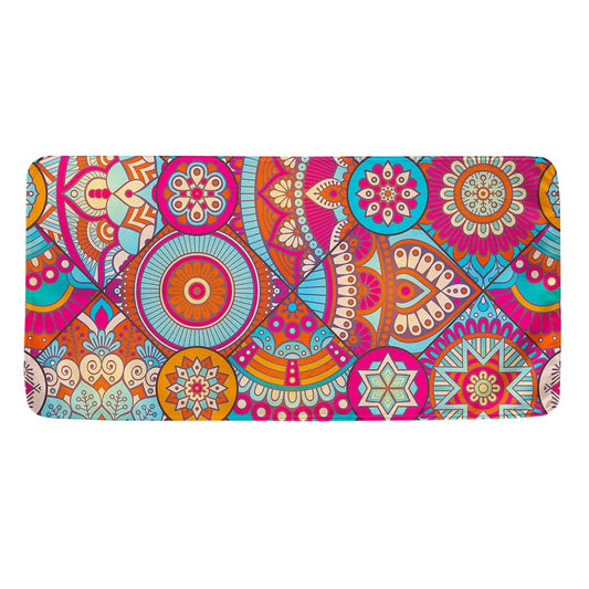 Retro Bohemian Mandala Pattern Print Towel