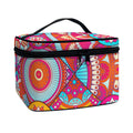 Retro Bohemian Mandala Pattern Print Travel Makeup Bag