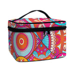 Retro Bohemian Mandala Pattern Print Travel Makeup Bag