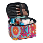Retro Bohemian Mandala Pattern Print Travel Makeup Bag