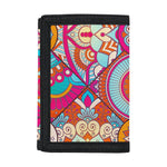 Retro Bohemian Mandala Pattern Print Trifold Wallet
