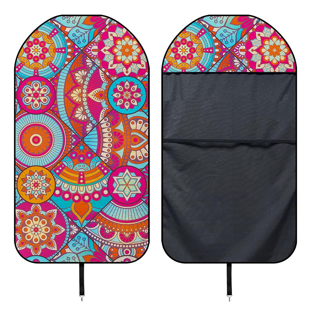 Retro Bohemian Mandala Pattern Print Waterproof Car Seat Cover