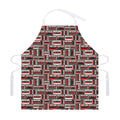 Retro Cassette Tape Pattern Print Adjustable Apron