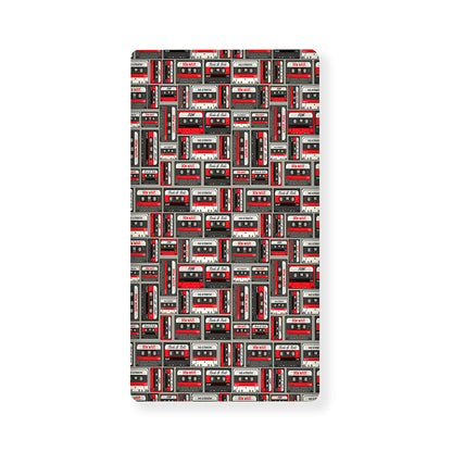 Retro Cassette Tape Pattern Print Baby Crib Sheet