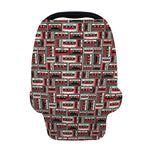 Retro Cassette Tape Pattern Print Baby Seat Cover