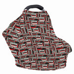 Retro Cassette Tape Pattern Print Baby Seat Cover