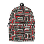 Retro Cassette Tape Pattern Print Backpack