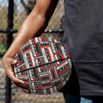 Retro Cassette Tape Pattern Print Basketball