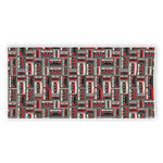 Retro Cassette Tape Pattern Print Beach Towel