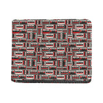Retro Cassette Tape Pattern Print Bifold Wallet
