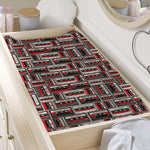 Retro Cassette Tape Pattern Print Changing Pad Cover