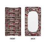 Retro Cassette Tape Pattern Print Changing Pad Cover