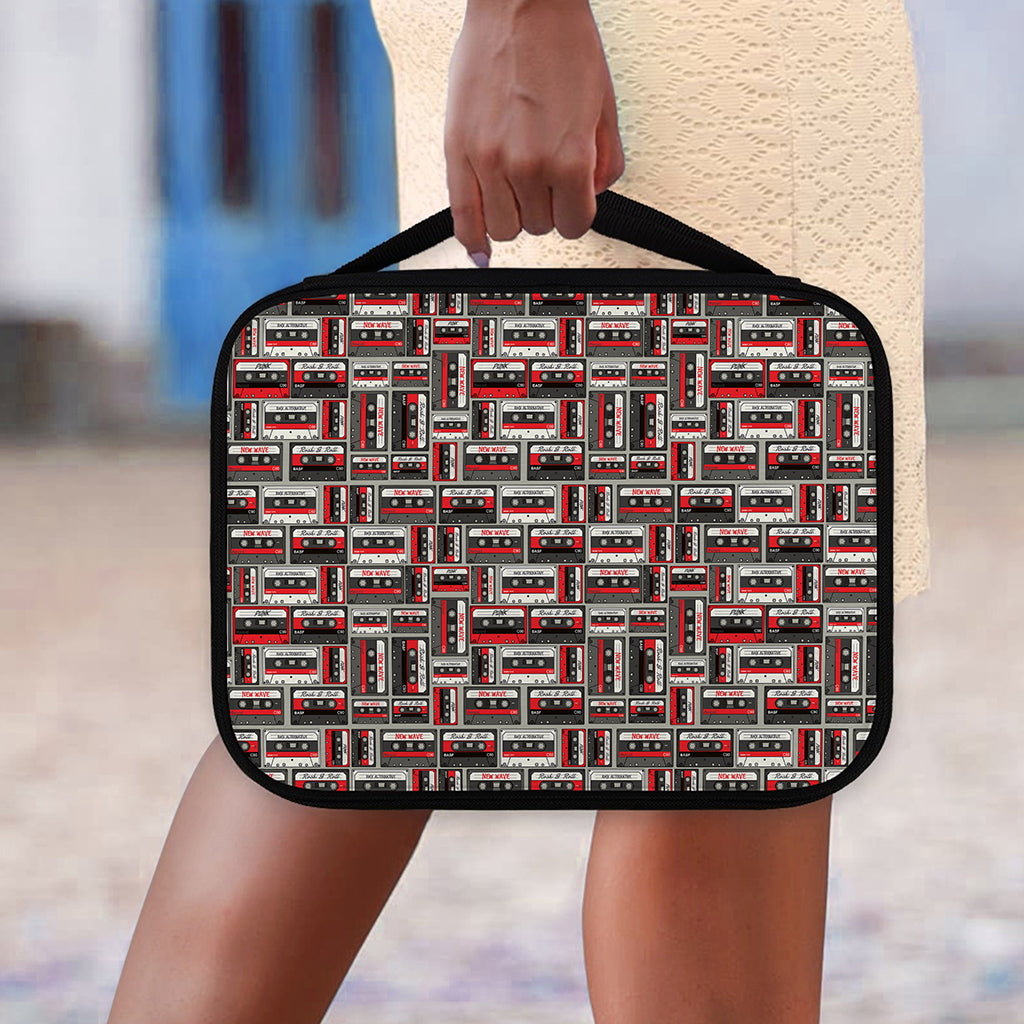 Retro Cassette Tape Pattern Print Classic Bible Case