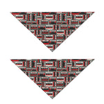 Retro Cassette Tape Pattern Print Dog Bandana