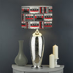 Retro Cassette Tape Pattern Print Drum Lamp Shade