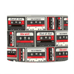 Retro Cassette Tape Pattern Print Drum Lamp Shade