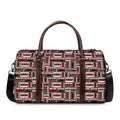 Retro Cassette Tape Pattern Print Duffel Bag