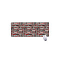 Retro Cassette Tape Pattern Print Extended Mouse Pad