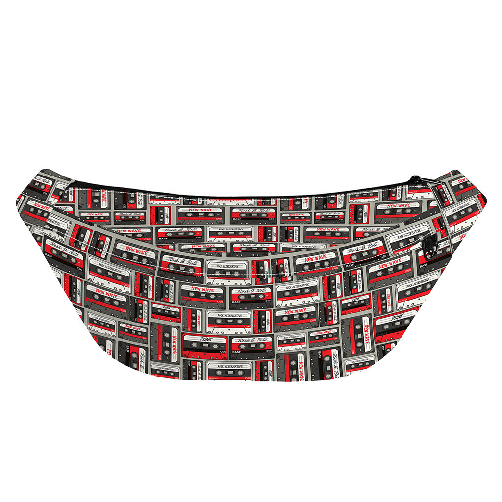 Retro Cassette Tape Pattern Print Fanny Pack
