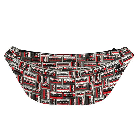 Retro Cassette Tape Pattern Print Fanny Pack