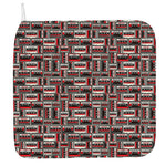 Retro Cassette Tape Pattern Print Hand Towel
