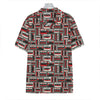 Retro Cassette Tape Pattern Print Hawaiian Shirt