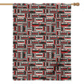 Retro Cassette Tape Pattern Print House Flag