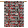 Retro Cassette Tape Pattern Print House Flag