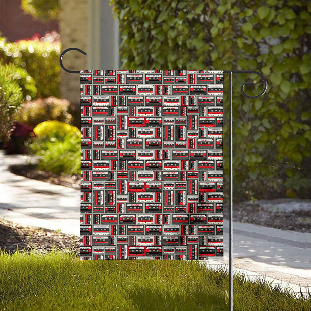 Retro Cassette Tape Pattern Print House Flag