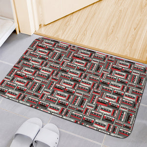 Retro Cassette Tape Pattern Print Indoor Door Mat