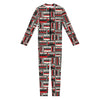 Retro Cassette Tape Pattern Print Jumpsuit