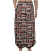 Retro Cassette Tape Pattern Print Lantern Pants