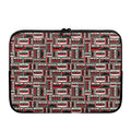 Retro Cassette Tape Pattern Print Laptop Sleeve