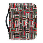 Retro Cassette Tape Pattern Print Leather Bible Cover