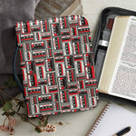 Retro Cassette Tape Pattern Print Leather Bible Cover
