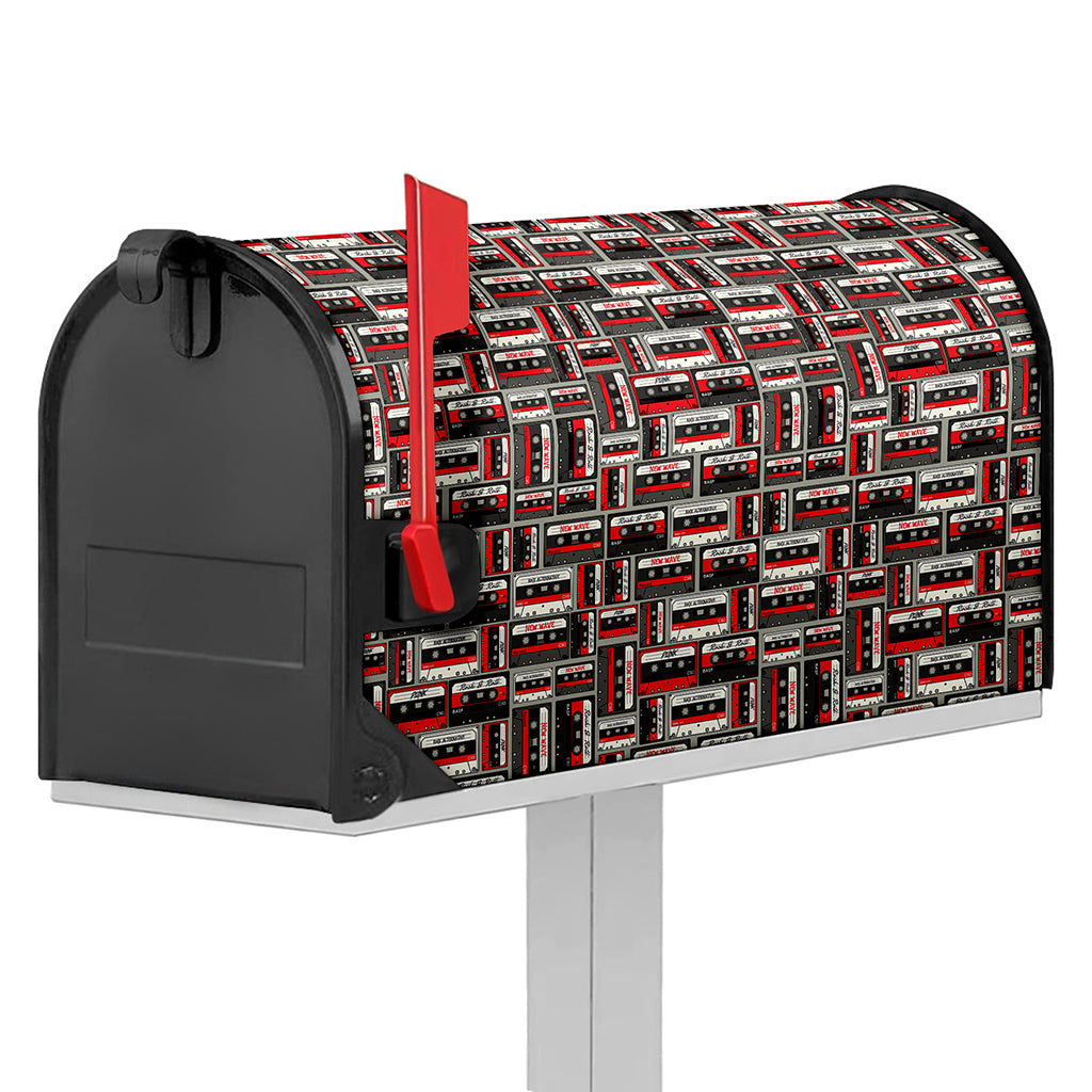 Retro Cassette Tape Pattern Print Mailbox Cover
