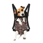Retro Cassette Tape Pattern Print Pet Carrier Backpack